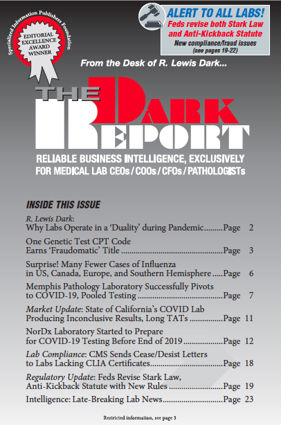 The Dark Report cover 12-07-2020