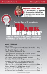 Cover of The Dark Report 10-31-22