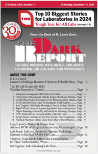 The Dark Report Volumne XXXI, Number 17, Monday, December 16, 2024