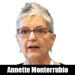 Annette Monterrubio with Title